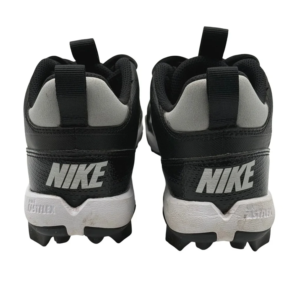 Nike Alpha Menace 4‎ Shark Cleats Youth 3Y Black White FQ4012-001 Football